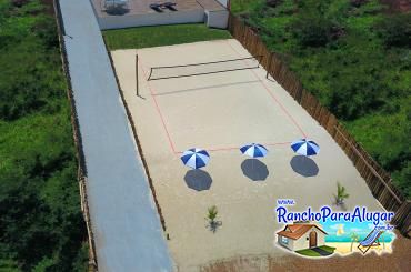 Rancho Leão de Judá para Alugar em Miguelopolis - Quadra de Beach Tennis
