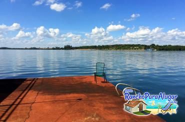 Rancho Quiosque para Alugar em Miguelopolis - Vista do Quiosque para o Rio