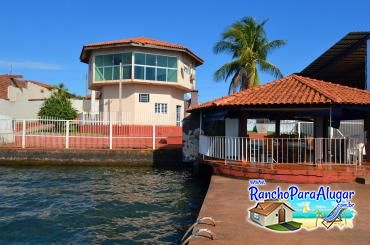 Rancho Quiosque para Alugar em Miguelopolis - Vista do Píer para o Rancho