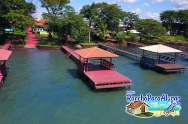 Rancho Solarium 2 para Alugar em Miguelopolis - Vista do Rio para o Píer