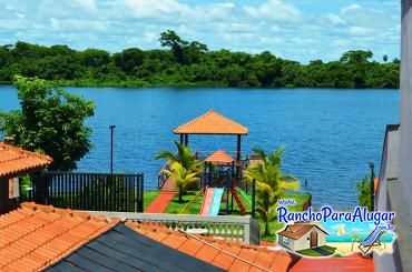 Rancho Glória para Alugar em Miguelopolis - Vista da Sacada para o Rio