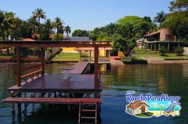 Rancho Castelo 1 para Alugar em Miguelopolis - Vista do Rio para o Píer