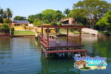 Rancho Castelo 1 para Alugar em Miguelopolis - Vista do Rio para o Quiosque