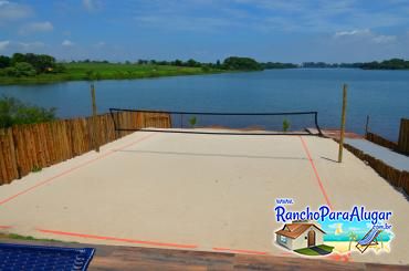 Rancho Leão de Judá para Alugar em Miguelopolis - Quadra de Beach Tennis