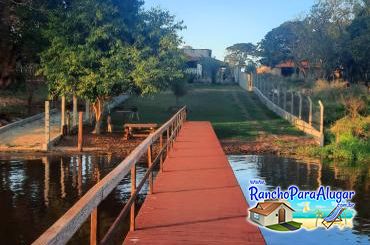 Rancho Recanto Dorotheo para Alugar em Miguelopolis - Vista do Pier para o Rancho