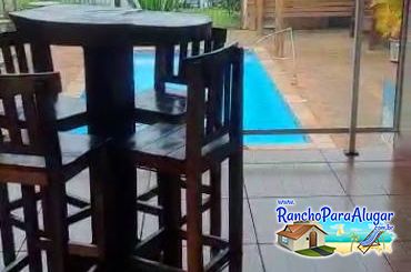 Rancho Recanto Dorotheo para Alugar em Miguelopolis - Vista da Varada para a Piscina