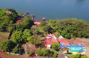 Rancho do Soneca para Alugar em Miguelopolis - Vista Aérea do Rancho