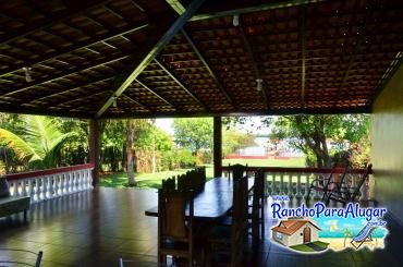 Rancho Gambi para Alugar em Miguelopolis - Vista da Churrasqueira para o Rio